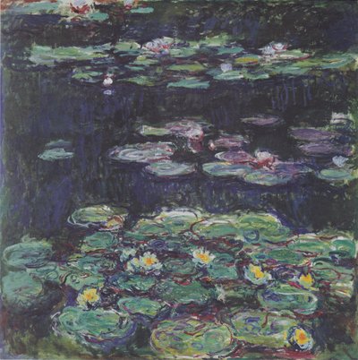 Weiße und gelbe Seerosen von Claude Monet